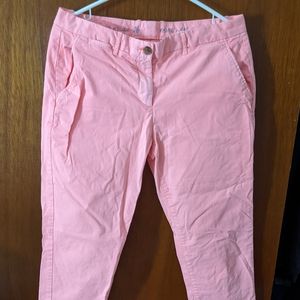 Broken-in straight khaki pants by Gap